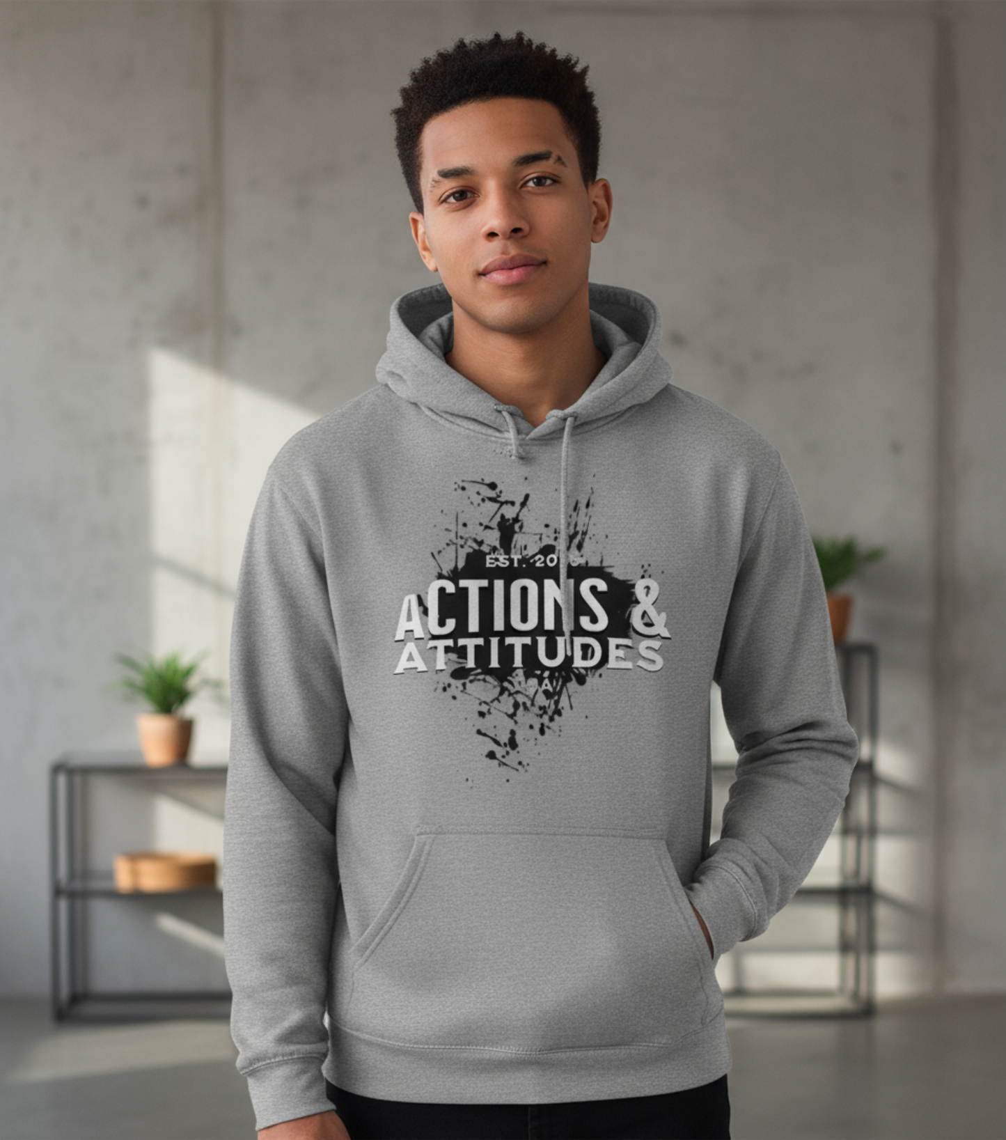 ACTIONS & ATTITUDES Collection Hooded Sweatshirt