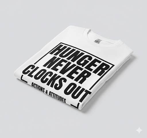 Hunger Never Clocks Out // The 24/7 Utility Tee '26