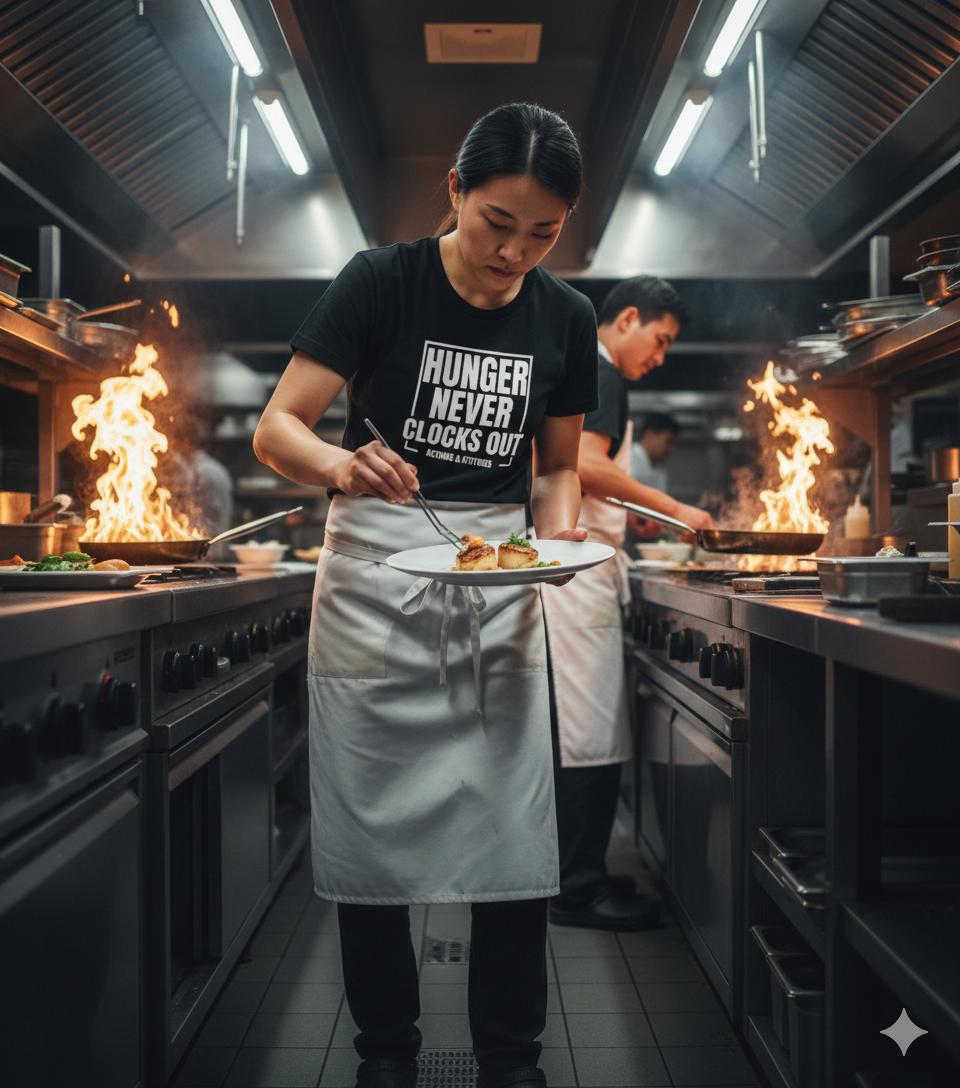 Hunger Never Clocks Out // The 24/7 Utility Tee '26