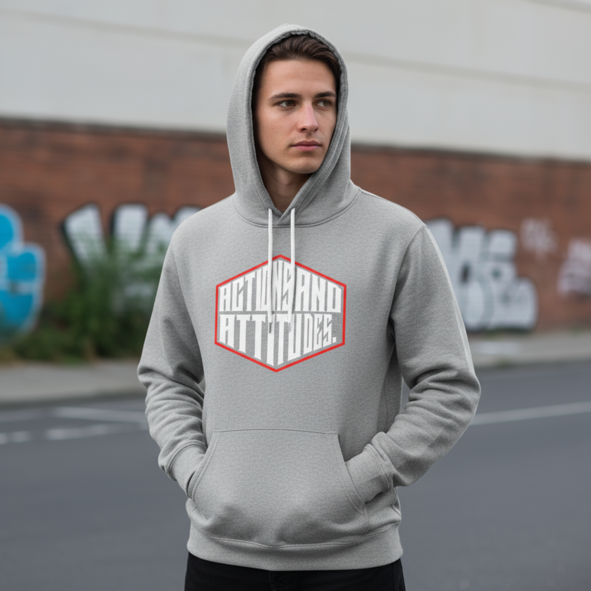 ACTIONS & ATTITUDES Collection Hooded Sweatshirt