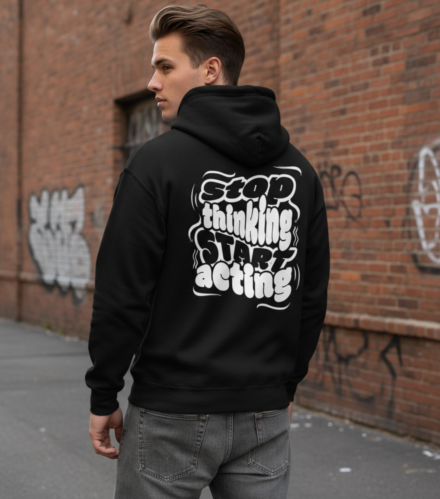 Action Over Analysis Hooded Sweatshirt