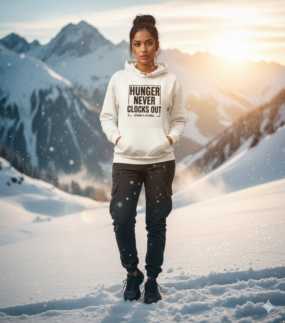 THE "HUNGER NEVER CLOCKS OUT" HOODIE '26