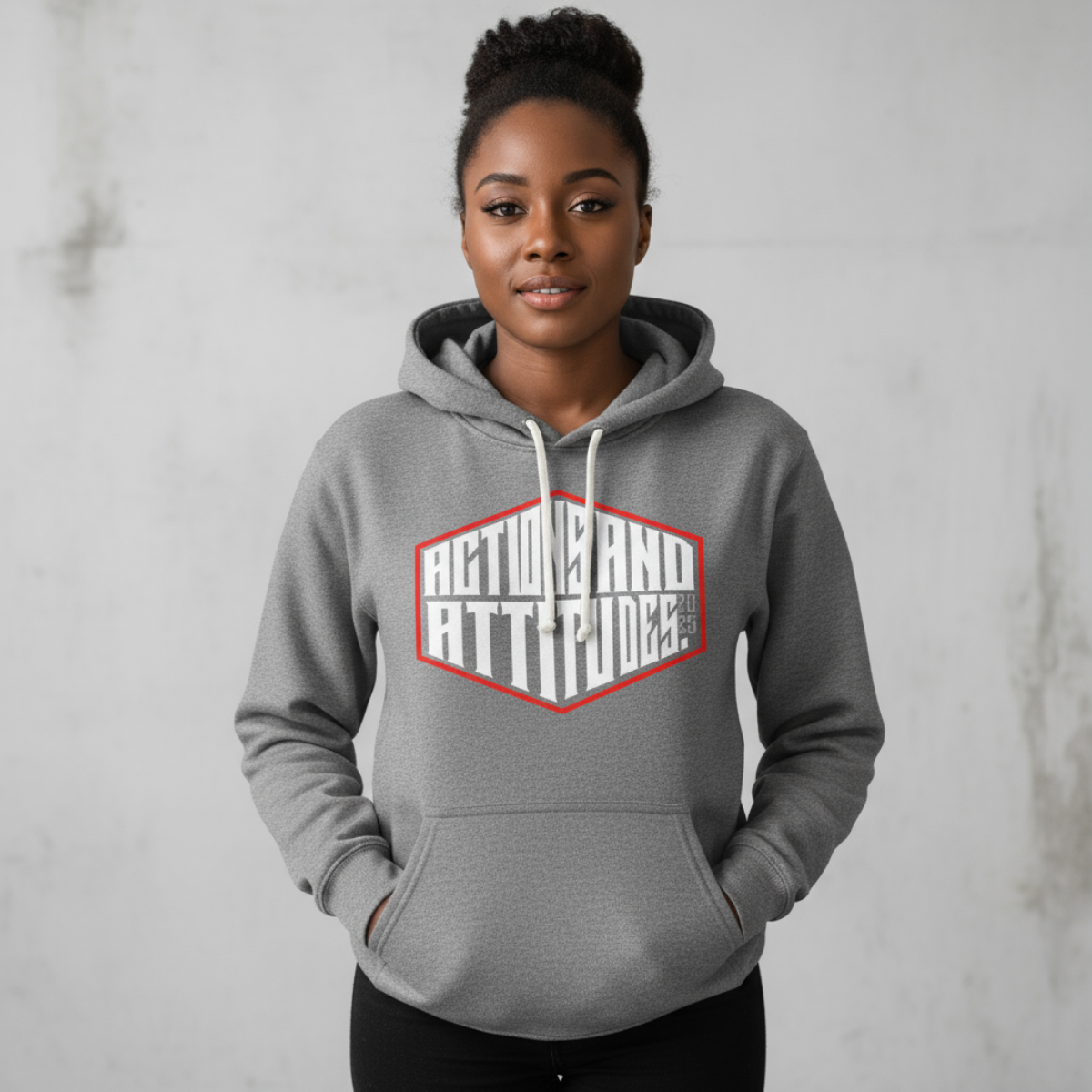 ACTIONS & ATTITUDES Collection Hooded Sweatshirt