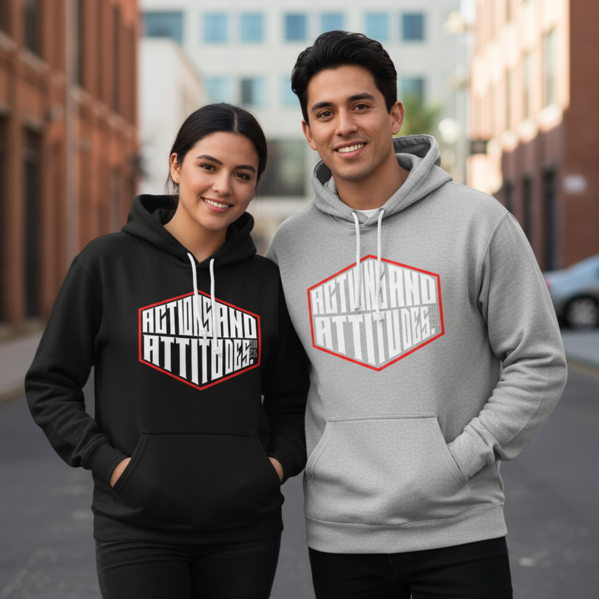 ACTIONS & ATTITUDES Collection Hooded Sweatshirt